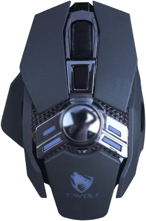 Imagem 3 de 3 do produto Mouse Gamer T-wolf V10 6400dpi, Peso Ajustável Fps Mmo