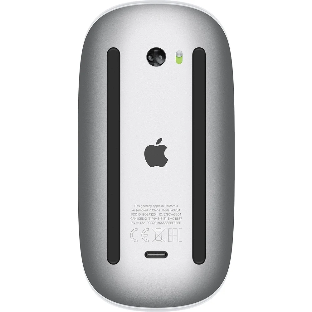 Imagem 3 de 5 do produto Mouse Sem Fio Apple Magic Mouse Mxk53am A3204 Usb-c Multi-touch Superfície Recarregável Branco Bluetooth Branco