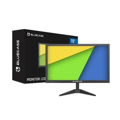 Monitor Bluecase 19" LED HD, 75hz, Widescreen, HDMI VGA, Preto - Bm19i1hvw