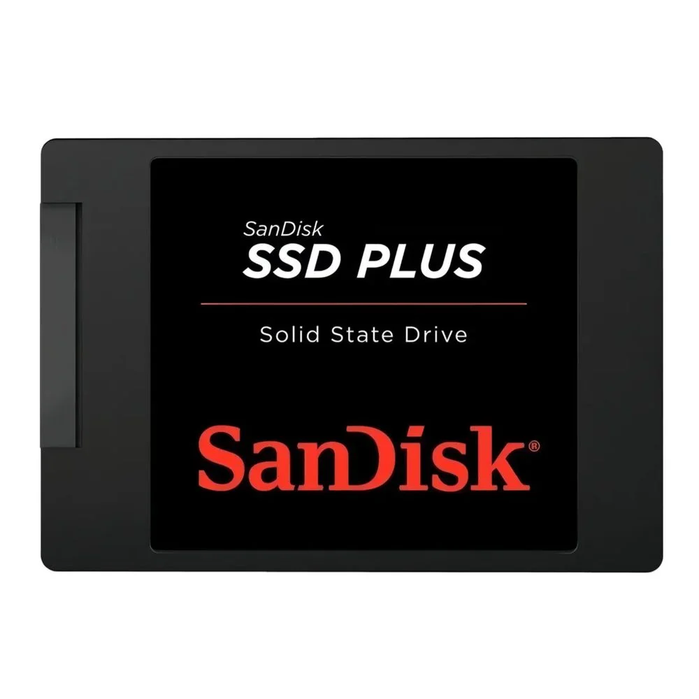 SSD Sandisk Plus 480 Gb Sata Iii Para PC E Notebook Preto