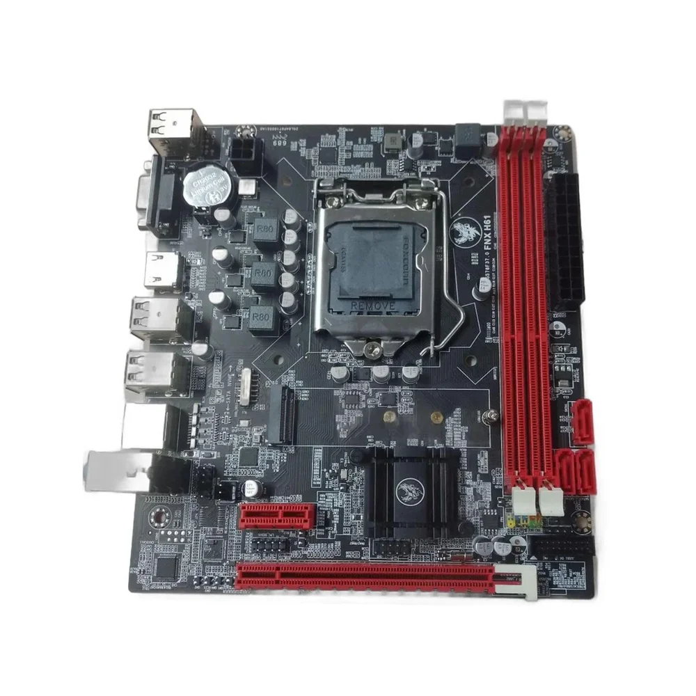 Placa Mae Fnx H61 LGA 1155 Ddr3 16gb HDMI Vga