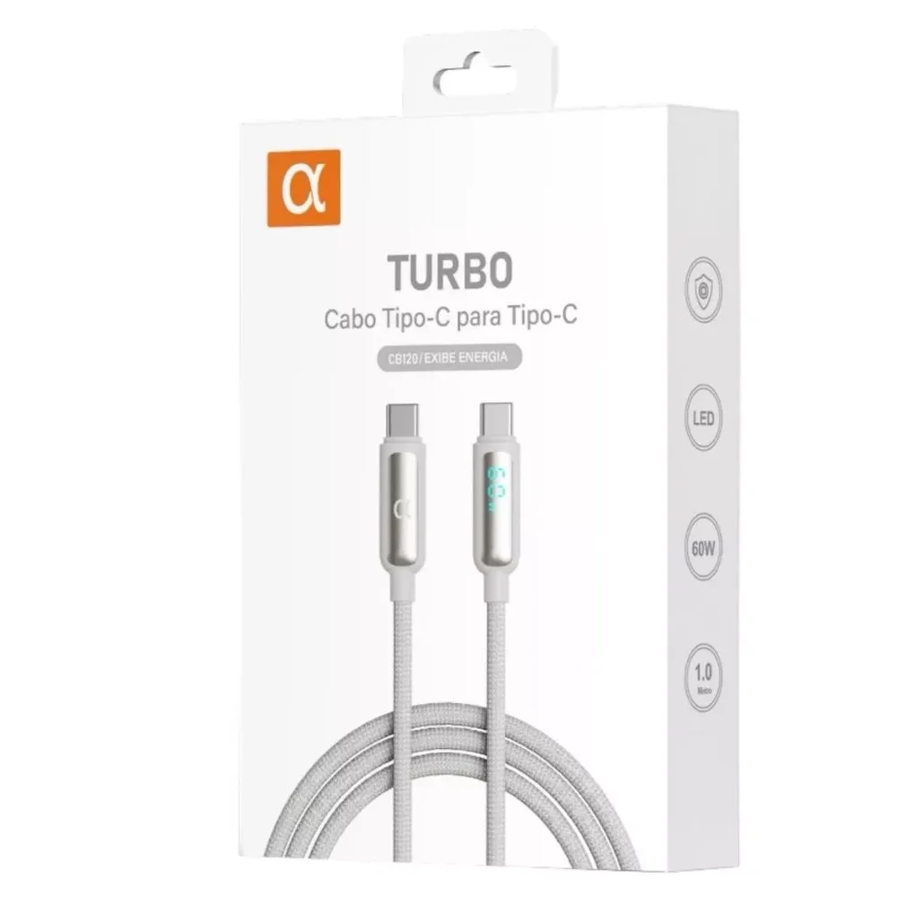 Imagem 4 de 4 do produto Cabo Usb C Profissional Indestrutível 1 Metro Para Iphone 16 Iphone 15 16 Pro Iphone 17 Air 17 Pro Max Iphone 15 Pro