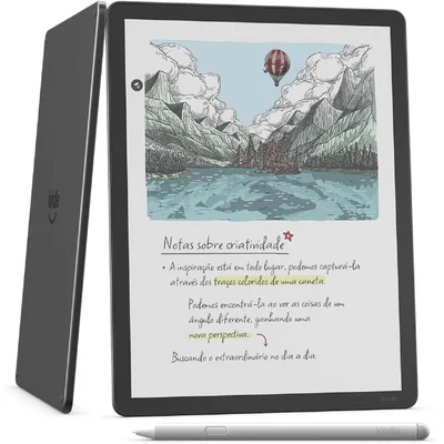 Amazon Kindle Scribe Colorsoft 64 Gb, Tela Colorida De 11" Semelhante Ao Papel, Com Luz Frontal, Fino, Leve, Potente, Grafite