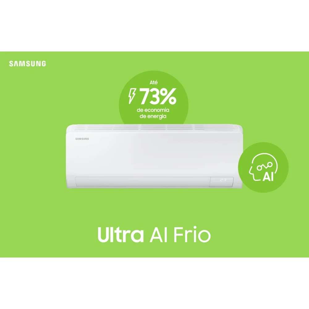 Imagem 2 de 5 do produto Ar Condicionado Split Samsung Digital Inverter Ultra Ai 24000 Btus Ar50f24d1 Wi-fi Gás R32 Frio 220v