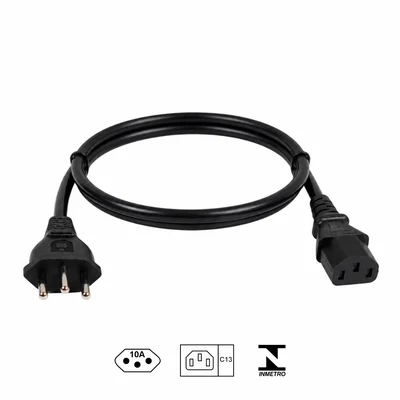 Cabo Força Abs Tripolar 1.20m Abs Inmetro