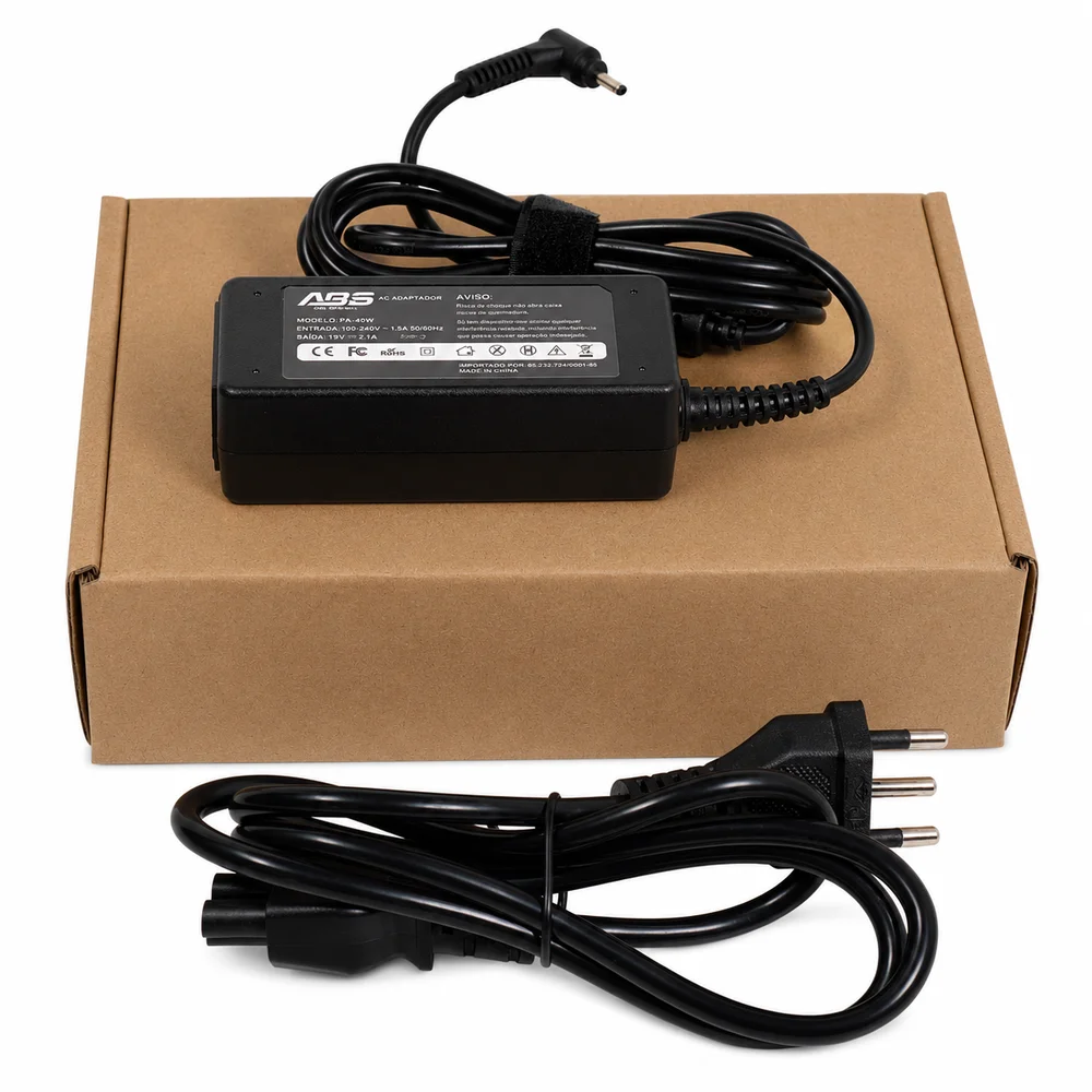 Fonte Notebook Samsung 19V 2.1A 40W Pino Fino - view 2