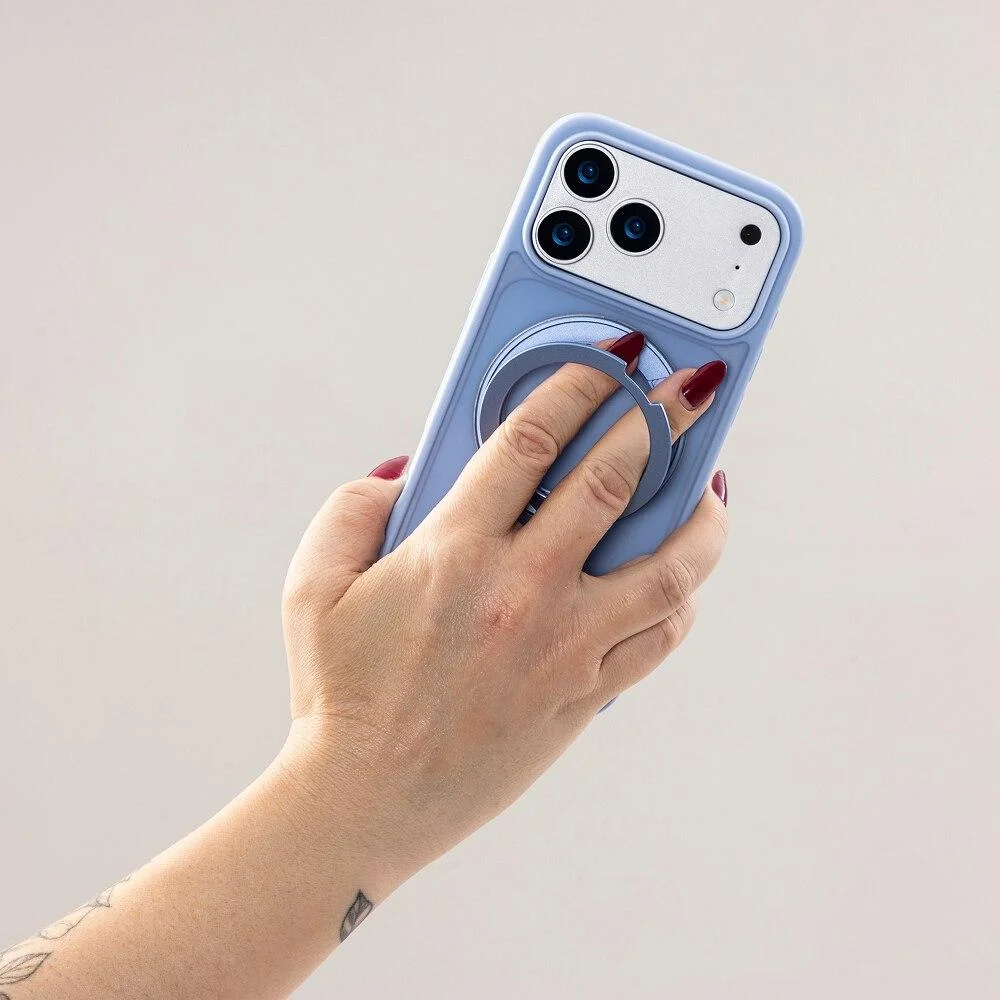 Imagem 4 de 5 do produto Capa Iphone 18 Pro Max / 17 Pro Max, Stand,   Iplace, Azul