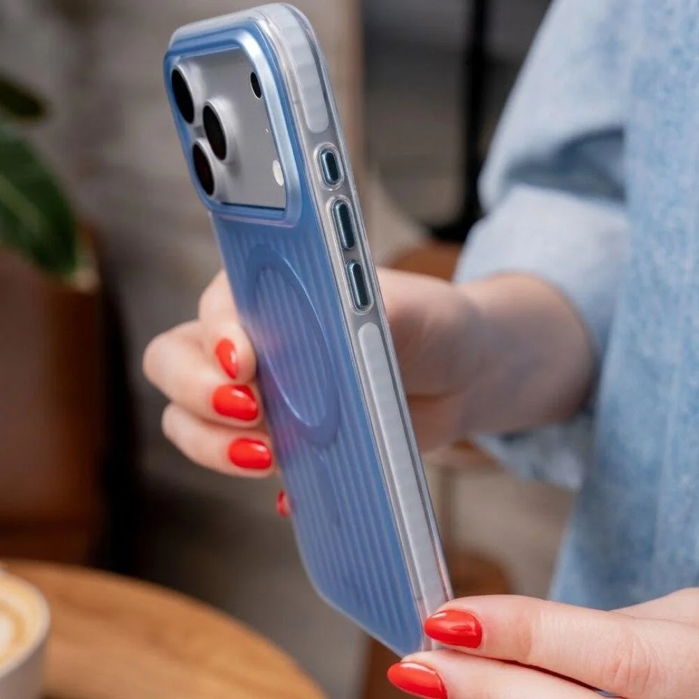 Imagem 3 de 5 do produto Capa Iphone 18 Pro / 17 Pro Wave,   Iplace, Azul