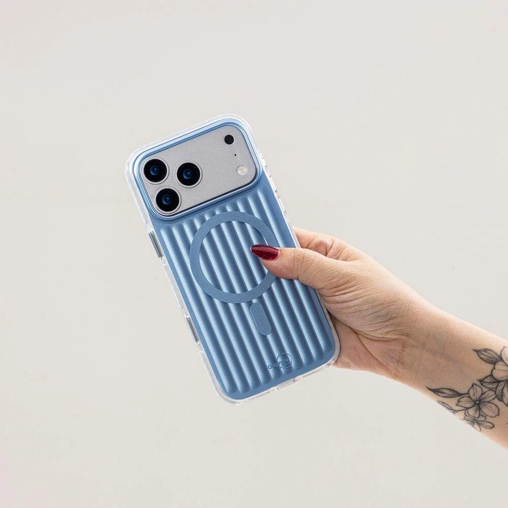 Imagem 4 de 5 do produto Capa Iphone 18 Pro / 17 Pro Wave,   Iplace, Azul