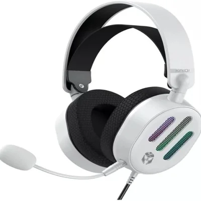 Fone De Ouvido Kaidi Kd-g32 Headset Gamer RGB Usb Microfone 758 - Branco