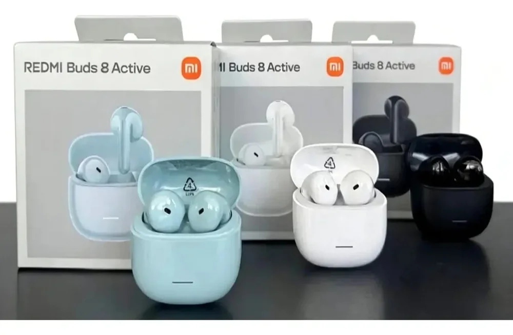 Imagem 4 de 5 do produto Fone De Ouvido Redmi Buds 8 Active Bluetooth 5.4 Vitality Edition Redução Ruidos Ai - Branco