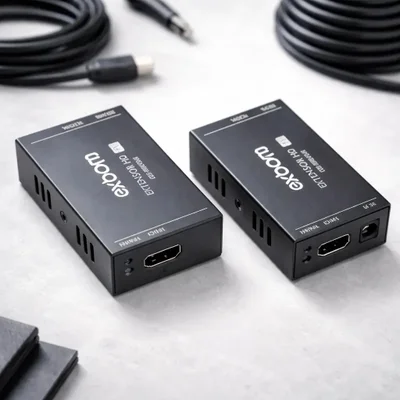Extensao HDMI 60m Conversor Extender Cabo De Rede