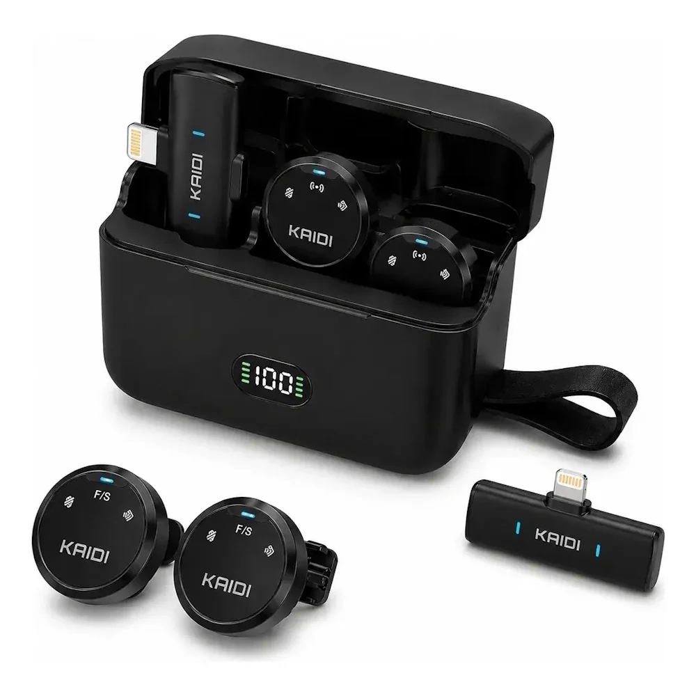 Imagem 1 de 5 do produto Microfone Sem Fio Lapela Kaidi P4-a Tipo A Para Ios - Kmf4