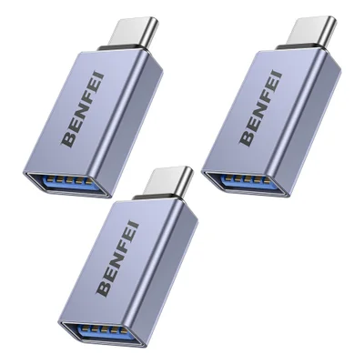 Adaptador Usb-c Para Usb 3.0 Fêmea Benfei Kit 3 Peças