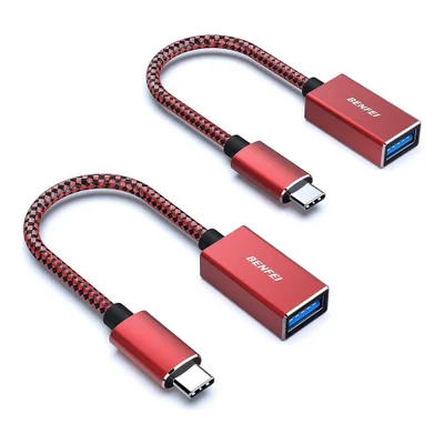 Benfei Adaptador Usb-c Para Usb 3.0 Fêmea Vermelho