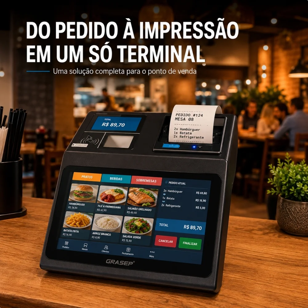 Terminal Pdv i5 8GB 128GB SSD Nfc Tela 116 Touch