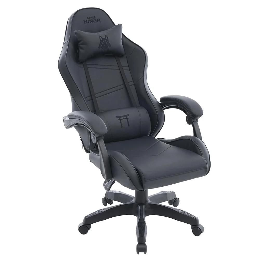 Imagem 3 de 5 do produto Cadeira Gamer Ninja Yako, Reclinável, Preta, Gn-ch-ykr0dbl