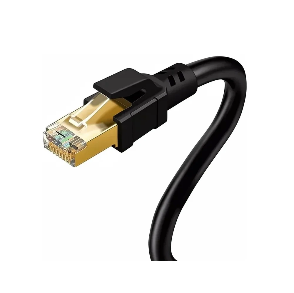 Imagem 2 de 4 do produto Cabo De Rede Cat8 Profissional 40gbps 2000mhz 1m - Xc-cat8-1