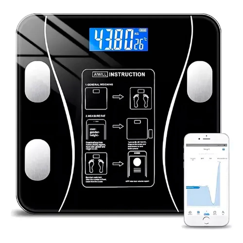 Imagem 1 de 5 do produto Balança Corporal Digital Bioimpedância App Xc-bd-05 X-cell
