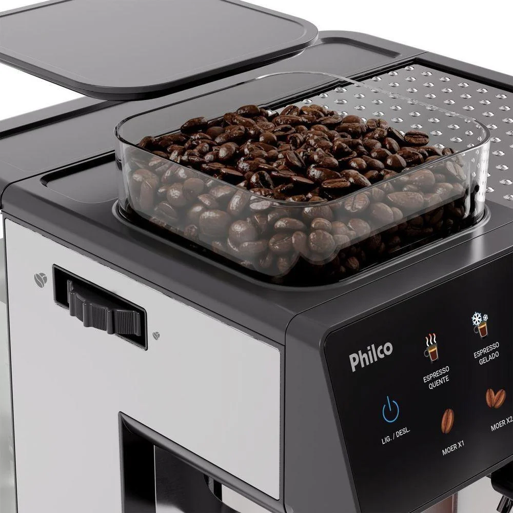 Imagem 4 de 5 do produto Cafeteira Expresso Philco PCf06a Inox 20 Bar 10 Funções 1350w 220v