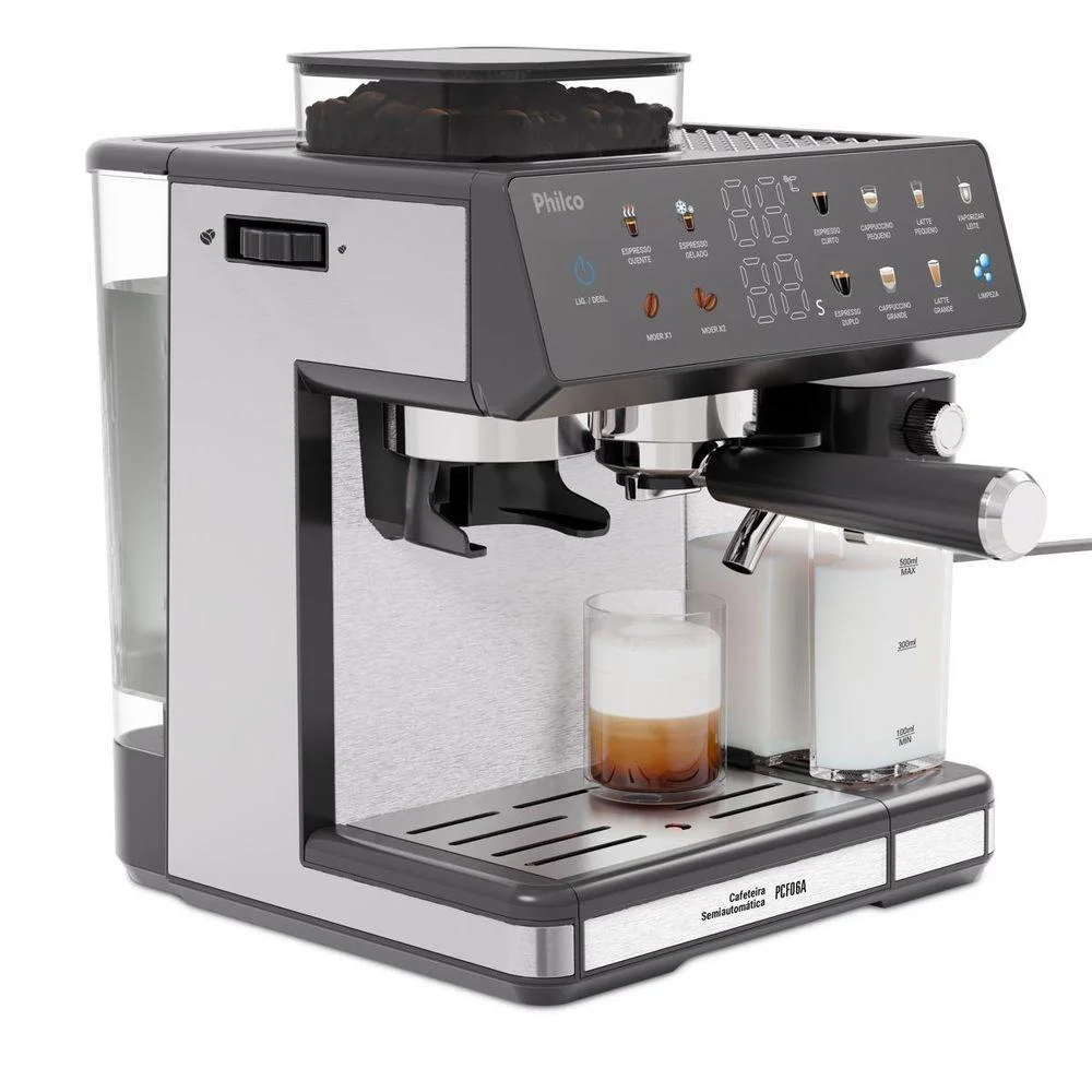 Imagem 2 de 5 do produto Cafeteira Expresso Philco PCf06a Inox 20 Bar 10 Funções 1350w 220v