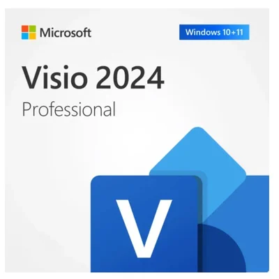 Microsoft Visio Professional 2024 Cartão Fisico Chave De Ativação