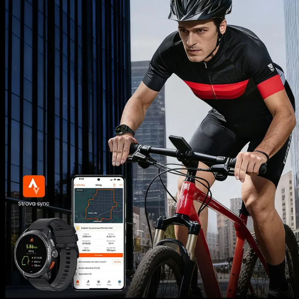 Imagem 5 de 5 do produto Relógio Smartwatch Haylou Solar Ultra Compatível Com Strava Gps Integrado 5atm Tela AMOLED Bluetooth Bateria Longa Duraçao