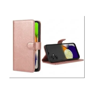 Capa Carteira Galaxy A07 4g Rosê Flip Porta Cartão Proteção