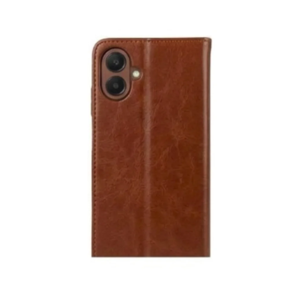 Imagem 3 de 5 do produto Capa Carteira Galaxy A07 4g Marrom Flip Porta Cartão Proteção