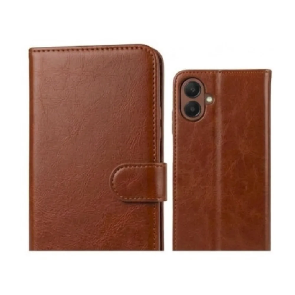 Imagem 5 de 5 do produto Capa Carteira Galaxy A07 4g Marrom Flip Porta Cartão Proteção