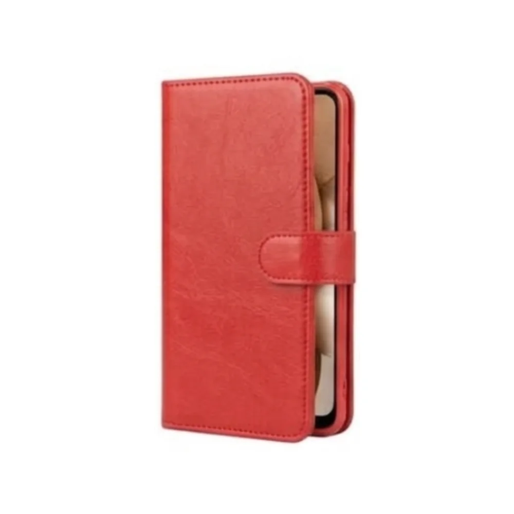 Imagem 3 de 5 do produto Capa Carteira Galaxy A07 4g Vermelho Flip Porta Cartão Proteção