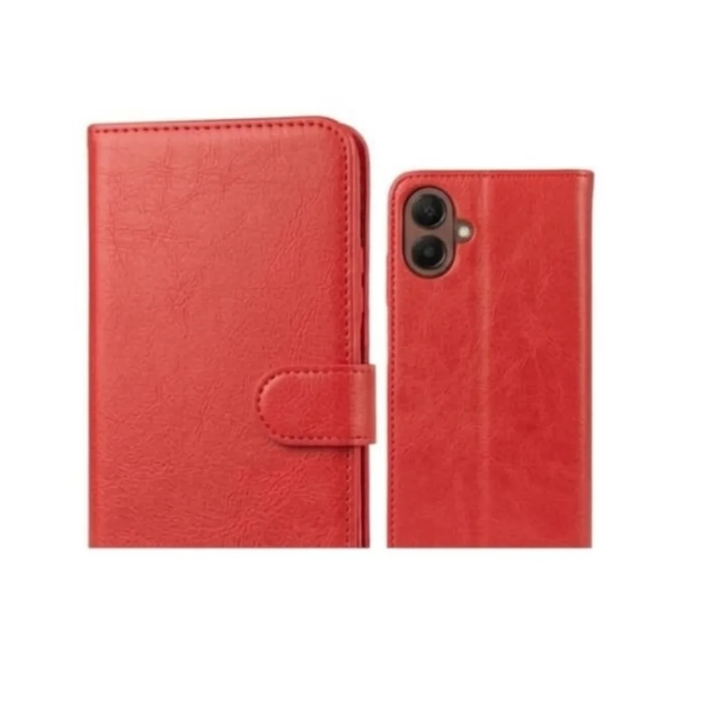 Imagem 5 de 5 do produto Capa Carteira Galaxy A07 4g Vermelho Flip Porta Cartão Proteção