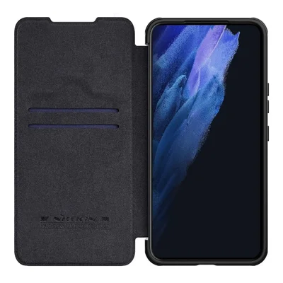 Capa Carteira Preta Pu - Qin Pro Nillkin - Galaxy S22+/pro