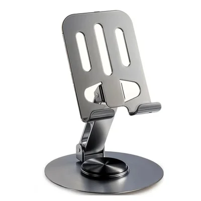 Suporte De Metal Com Base Giratória Para Celular