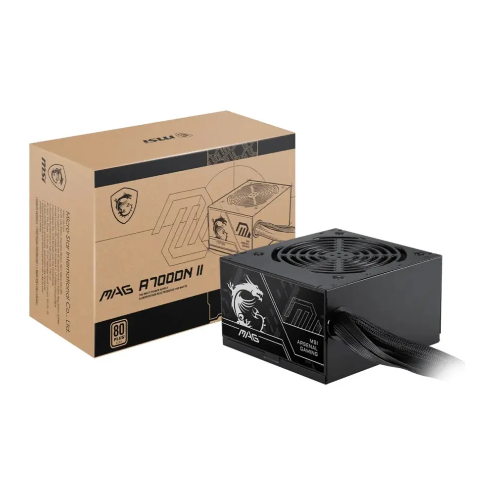 Imagem 3 de 3 do produto Fonte Msi 700w Msi Mag A700dn Ii Atx12v V2.x 80plus
