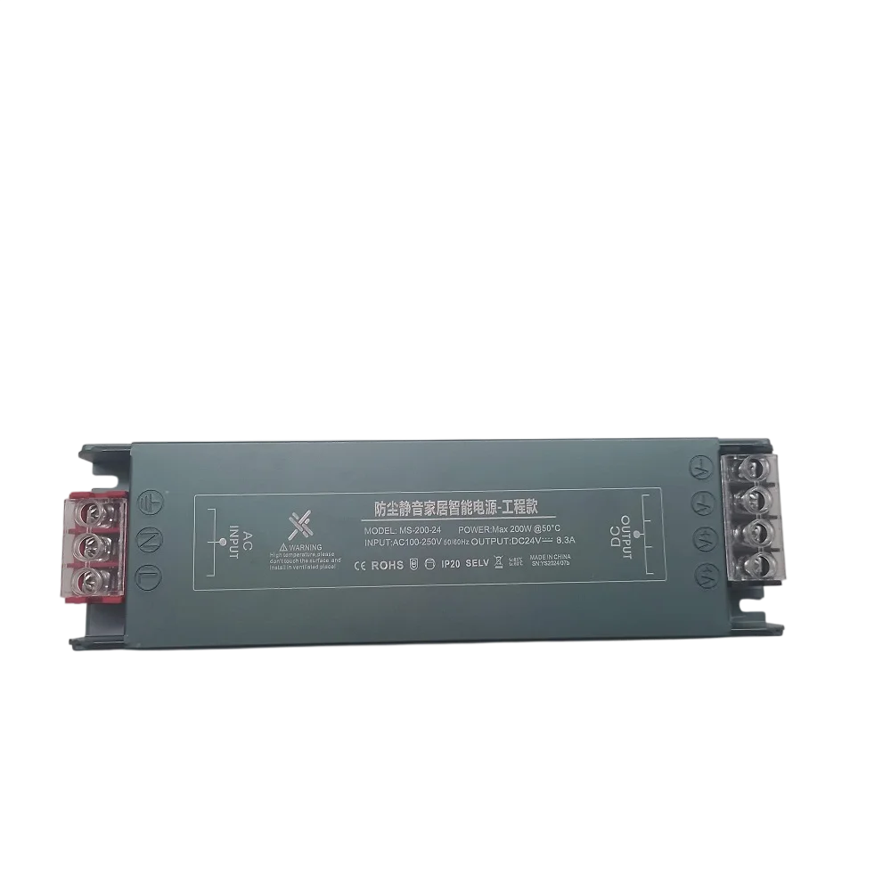 Imagem 2 de 4 do produto Fonte Driver P/ Fita De LED  24v 8.3a 200w 110v/220v Ip20