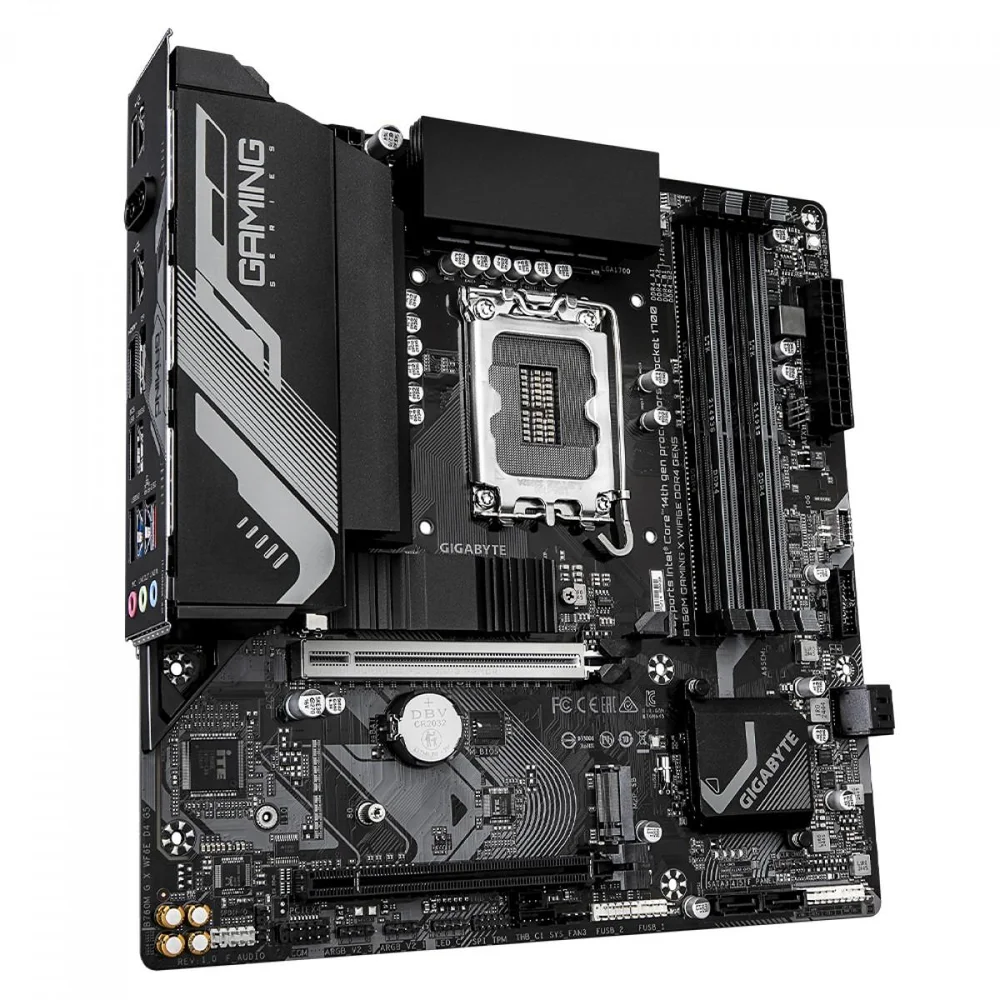 Imagem 3 de 4 do produto Placa Mãe Gigabyte B760m Gaming X Wifi6e Ddr4 Gen5, Chipset B760, Intel LGA  1700, M-atx, Ddr4