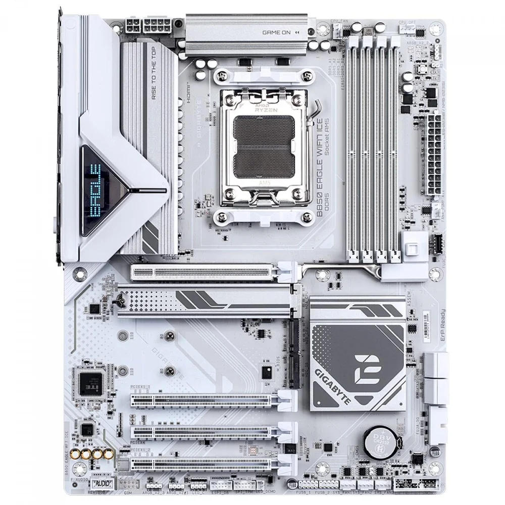Imagem 2 de 4 do produto Placa Mãe Gigabyte B850 Eagle Wifi7 Ice, Chipset B850, Amd Am5, Atx, Ddr5