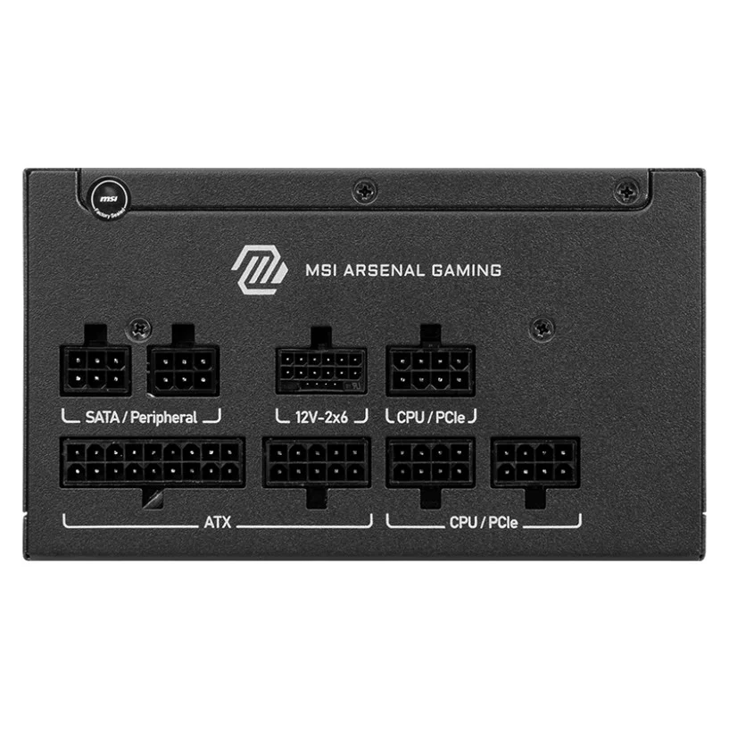 Imagem 3 de 3 do produto Fonte De Alimentação Msi Mag A1000gls 1000w 80 Plus Gold Modular - Preto