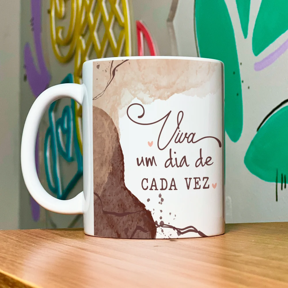 Imagem 2 de 5 do produto Caneca Positividade - Viva Um Dia De Cada Vez
