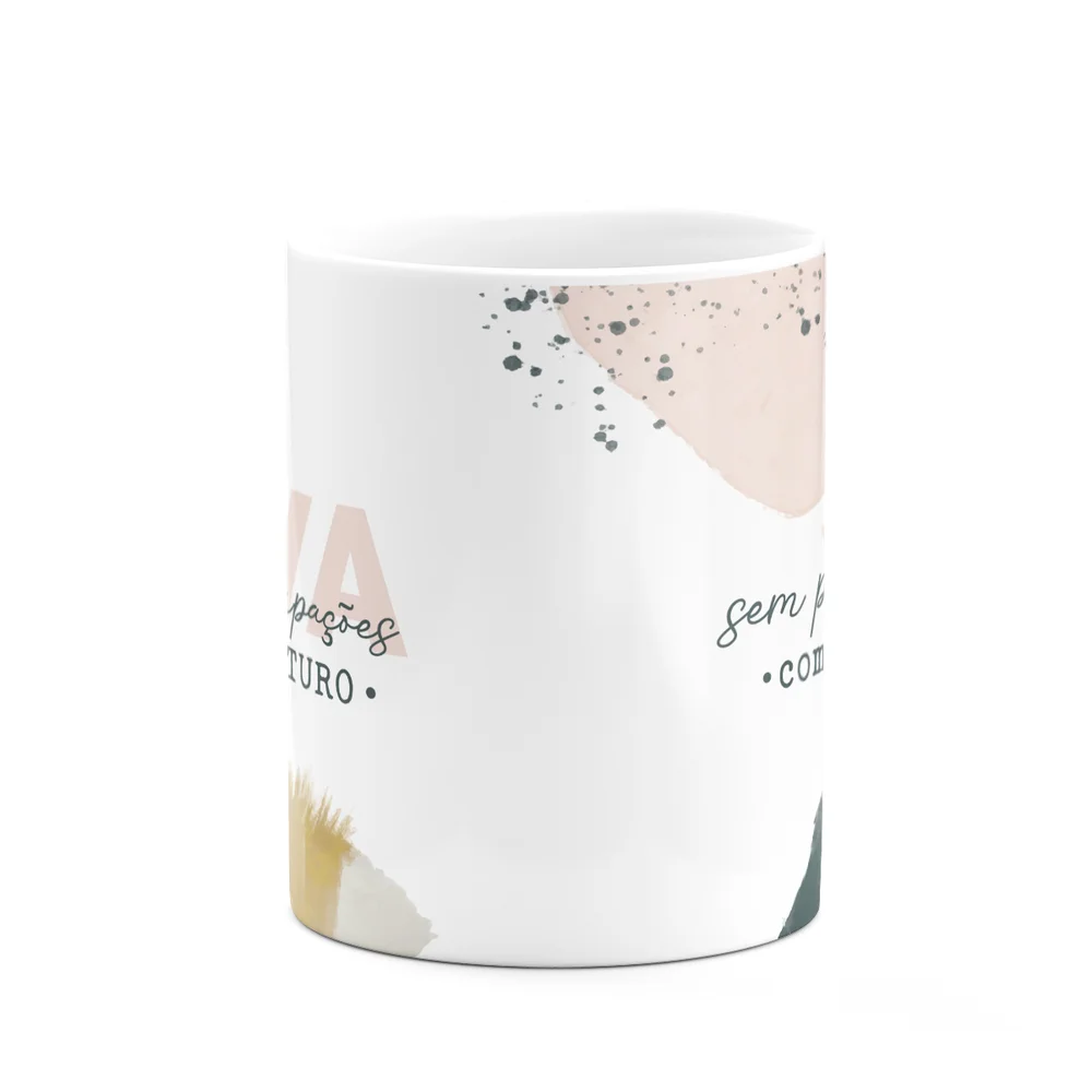 Imagem 5 de 5 do produto Caneca Positividade - Viva Sem Preocupações Com O Futuro