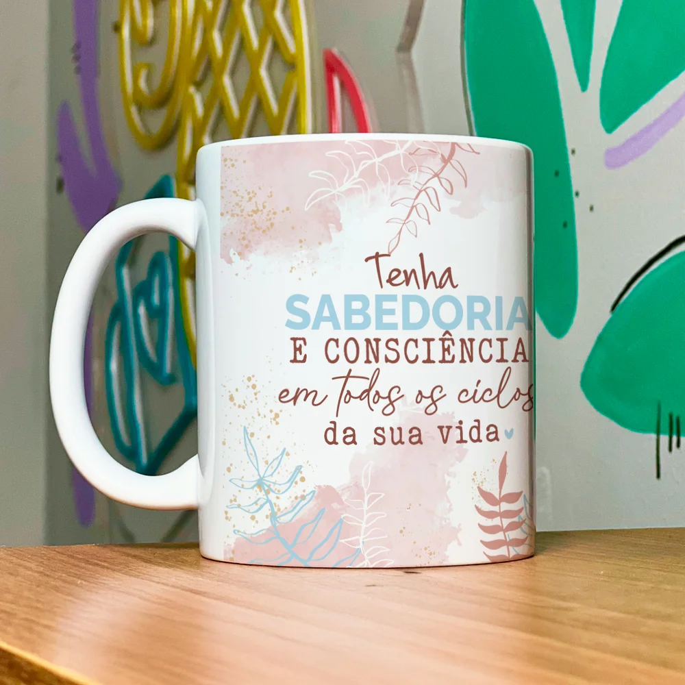 Imagem 2 de 5 do produto Caneca Positividade - Tenha Sabedora E Consciência