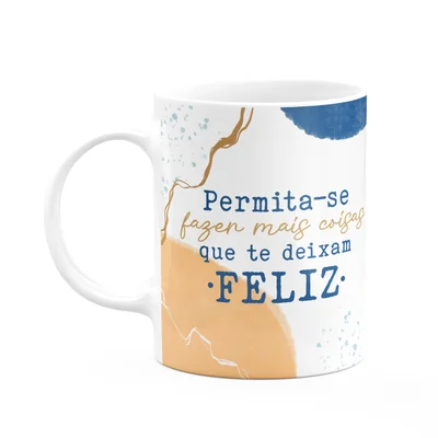 Caneca Positividade - Permita-se Fazer Mais Coisas