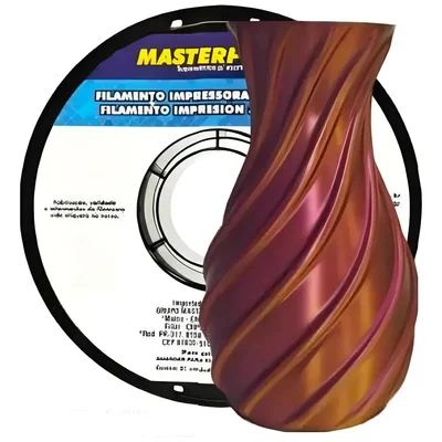 Filamento 3d - Pla Silk Dourado/roxo 1kg (1.75mm) Der 4
