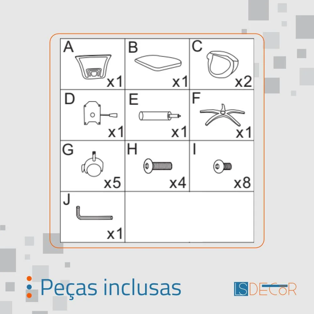 Imagem 2 de 5 do produto Kit 10 Cadeiras Giratórias Diretor
