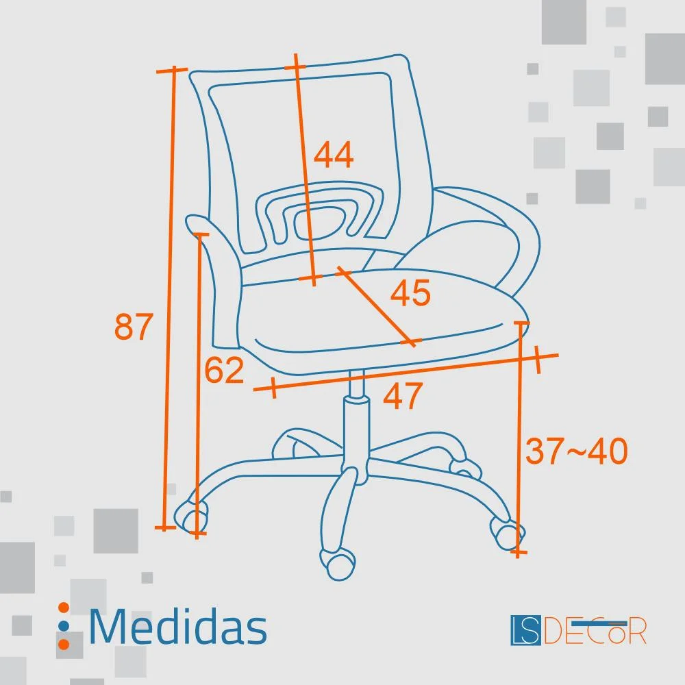 Imagem 4 de 5 do produto Kit 10 Cadeiras Giratórias Diretor