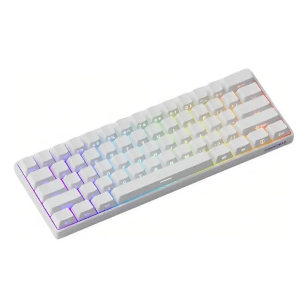 Imagem 2 de 5 do produto Teclado Magnético Akko Monsgeek Fun60 Pro 8000hz  Branco Layout Us RGB