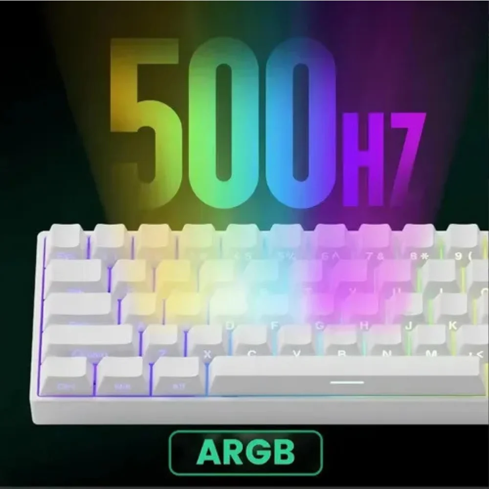 Imagem 5 de 5 do produto Teclado Magnético Akko Monsgeek Fun60 Pro 8000hz  Branco Layout Us RGB