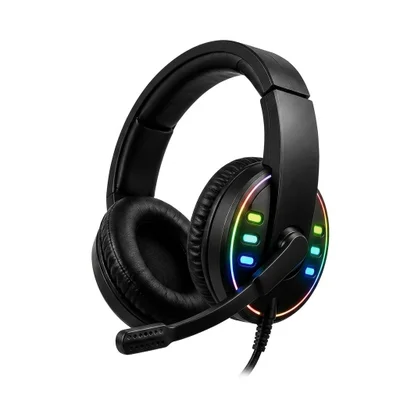 Headset Gamer RGB Com Microfone Dobravel PC Ps4 Celular Landara Cor:preto