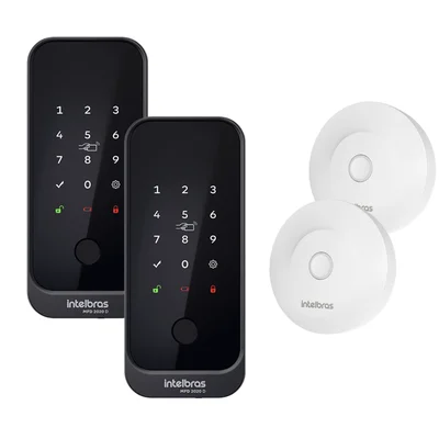 Kit 2 Fechaduras Digital Intelbras Mfd 2020 D Com Mca1002